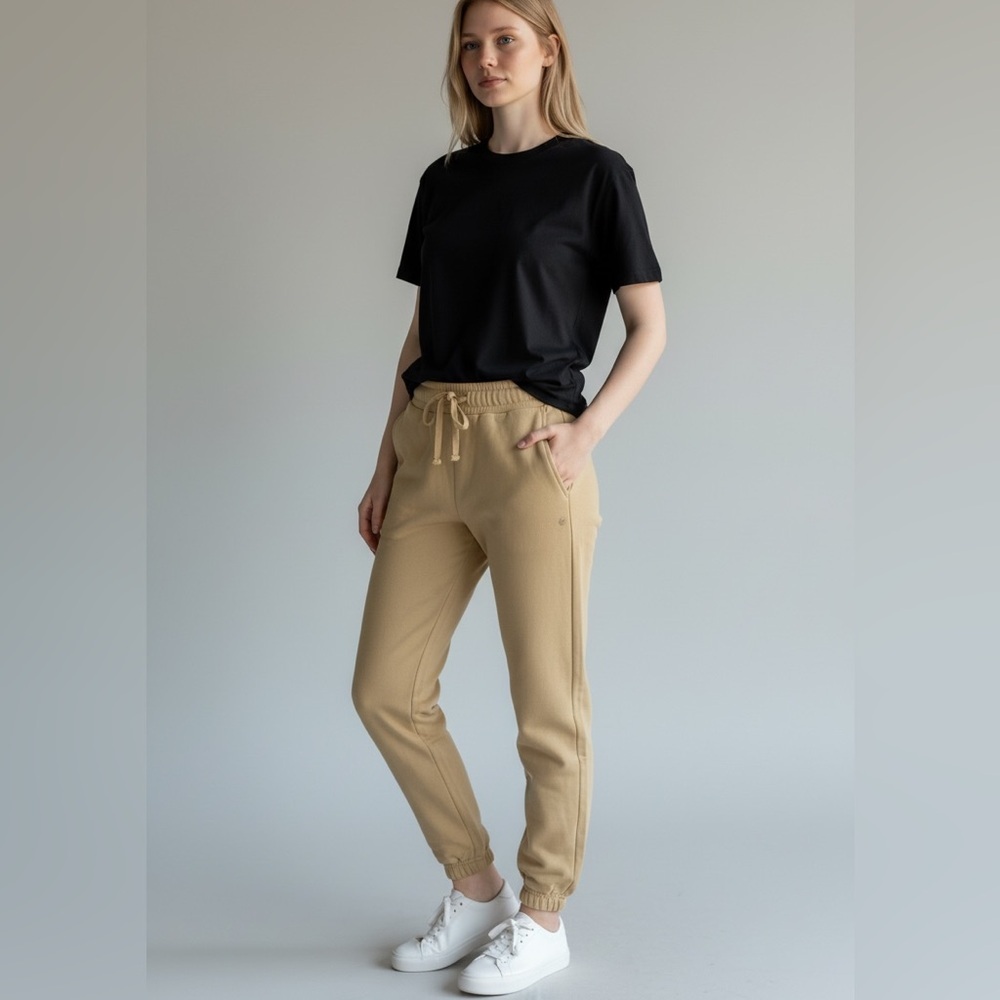 WeWoreWhat Off White lounge wear jogger sweatpants Size XS Color :Hay
